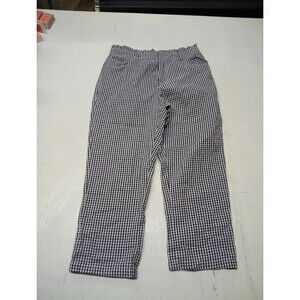 Womens White And Black Sincerely Jules Checkered Pants Size Small